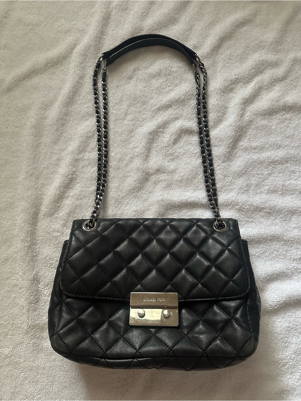 Michael Kors Sloan Large Quilted-Leather Shoulder Bag